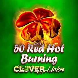 50 Red Hot Burning Clover Links logo by Novomatic at Koning Bet