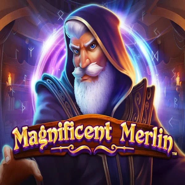 Magnificent Merlin slot logo by Greentube at Koning Bet