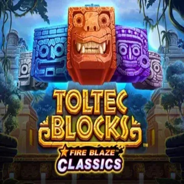 Fire Blaze: Toltec Blocks slot visual from Rarestone Gaming available on koningbet-casino.eu